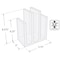 Azar Displays Bookend & Desk File Sorter, File Folder Holder for Office, Half Inch Thick Acrylic, Clr, 2PK 255035-GS-1PK - alternate 3
